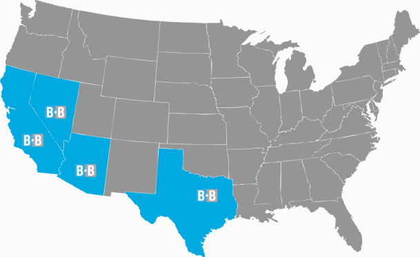 Blue Burro - US Map